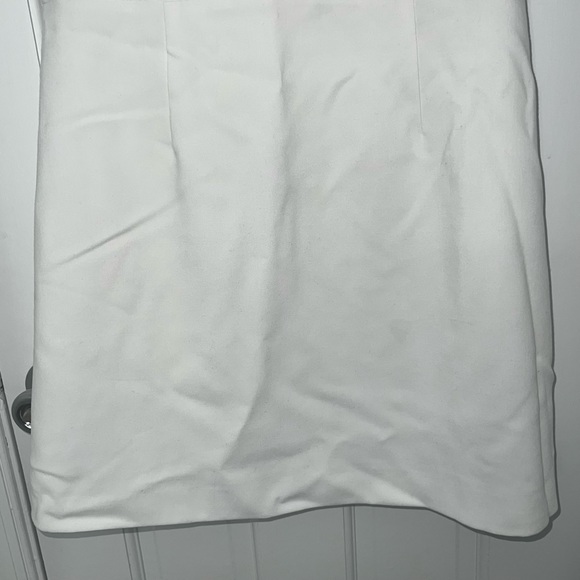 French Connection Whisper Ruffle Mini Dress white graduation dress vneck ruffles - Picture 11 of 16